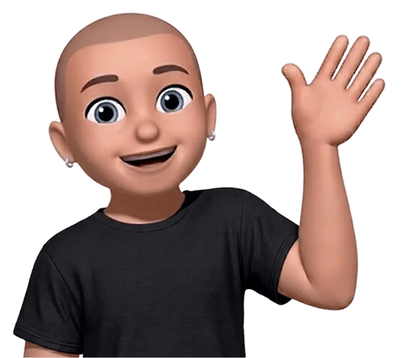 Jacob's Memoji, waving